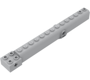 LEGO Medium Steengrijs Kraan Arm Buiten met Pegholes (57779)