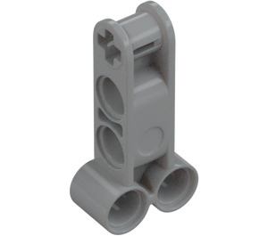 LEGO Medium Stone Gray Cross Block with Four Pin Holes and Axle Hole (49491 / 98989)