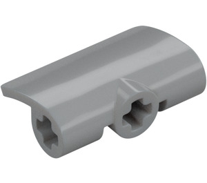 LEGO Medium Stone Gray Curvel Panel 2 x 3 (71682)