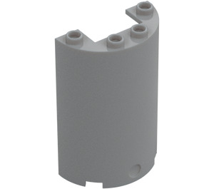 LEGO Medium Stone Gray Cylinder 2 x 4 x 5 Half (35313 / 85941)