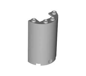 LEGO Medium Stone Gray Cylinder 2 x 4 x 5 Half (35313 / 85941)