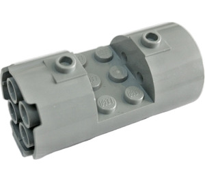 LEGO Medium Stone Gray Cylinder 3 x 6 x 2.7 Horizontal Solid Center Studs (93168)