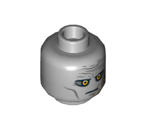 LEGO Medium Stone Gray Darth Malgus Head (Safety Stud) (3626 / 10626)