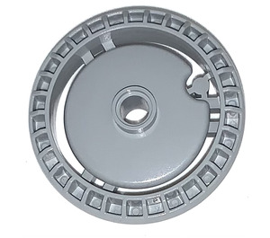 LEGO Medium Stone Gray Disc 5 x 5 with Notched Disk and Pin