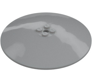 LEGO Grigio pietra medio Dish 10 x 10 (Borchie solide) (35326 / 51373)