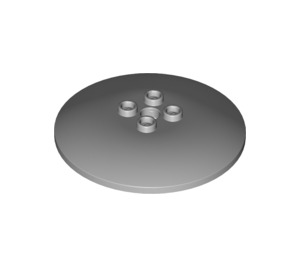 LEGO Gris pierre moyen Dish 6 x 6 (Goujons creux) (44375 / 45729)