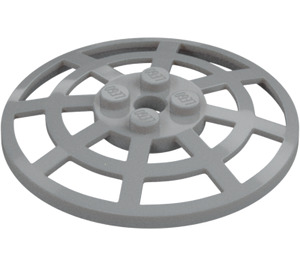 LEGO Grigio pietra medio Dish 6 x 6 Webbed (Supporto quadrato sotto) (4285 / 30234)