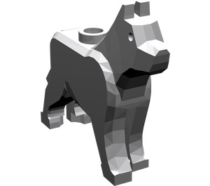 LEGO Mittleres Steingrau Hund / Wolf (48812)