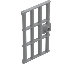 LEGO Medium Stone Gray Door 1 x 4 x 6 with Bars (60621)