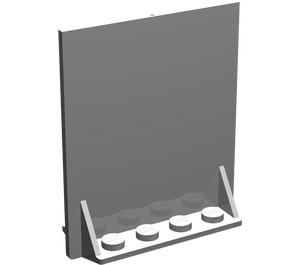 LEGO Medium Stone Gray Door 2 x 8 x 6 Revolving with Shelf Supports (40249 / 41357)