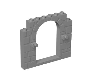 LEGO Medium Stengrå Dörr Karm 1 x 8 x 6 med Clips (40242)