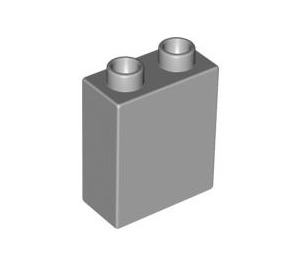 LEGO Medium Stone Gray Duplo Brick 1 x 2 x 2 without Bottom Tube (4066 / 76371)