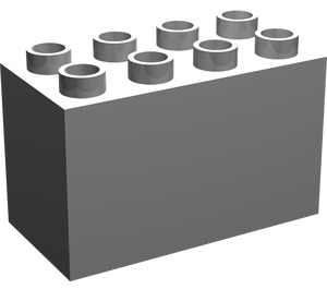 LEGO Medium Stone Gray Duplo Brick 2 x 4 x 2 (31111)