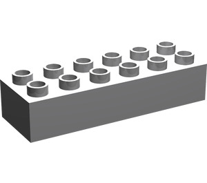 LEGO Mittleres Steingrau Duplo Backstein 2 x 6 (2300)