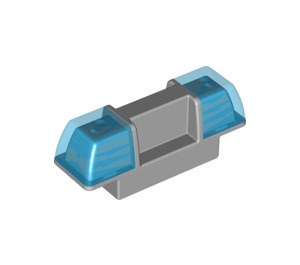 LEGO Gris pierre moyen Duplo Siren avec Transparent Dark Bleu Lights (2318 / 87072)