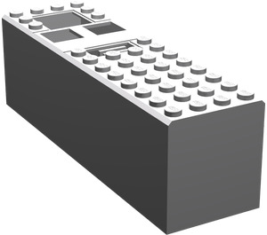 LEGO Medium Steengrijs Electric 9V Battery Doos 4 x 14 x 4 Cover (2846)