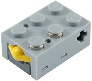 LEGO Medium Stone Gray Electric Touch Sensor Brick 3 x 2 (75973)
