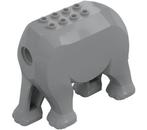 LEGO Średni kamienny szary Elephant Ciało (77071)