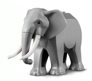 LEGO Grigio pietra medio Elephant Large