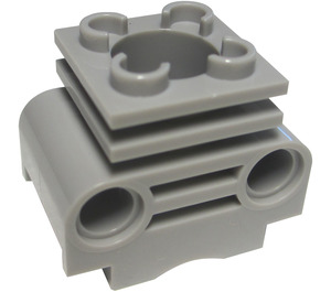 LEGO Medium Steengrijs Motor Cilinder zonder sleuven in zijde (2850)