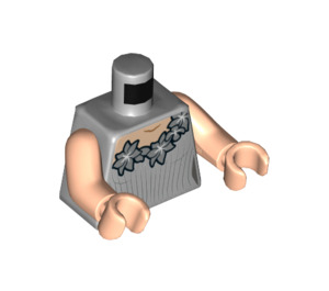 LEGO Medium Stone Gray Fleur Delacour Minifig Torso (973 / 76382)