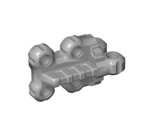 LEGO Medium Stone Gray Flexible Connector with 6 Holes Perpendicular (49830)