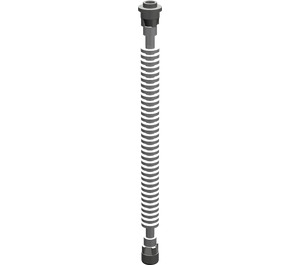 LEGO Medium Stone Gray Flexible Hose 1 x 12 with Dark Gray Ends