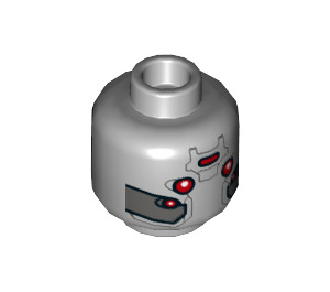 LEGO Medium Stone Gray Ghost Minifigure Head (Recessed Solid Stud) (3626 / 39152)