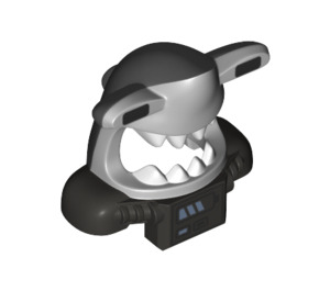 LEGO Medium Stone Gray Hammerhead Shark Mask (34002)