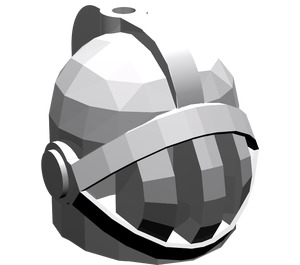 LEGO Medium Stone Gray Helmet with Face Grille (4503 / 15569)