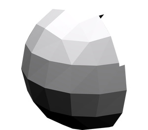 LEGO Medium Stone Gray Hemisphere 2 x 2 Half (Minifig Helmet) (39695 / 61287)
