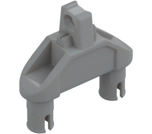 LEGO Grigio pietra medio Cerniera 1 x 3 con Due Perni e Finger (47973 / 57359)