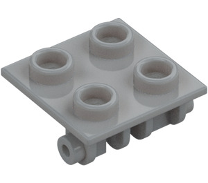 LEGO Medium steengrijs Scharnier 2 x 2 Top (6134)