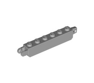 LEGO Medium Stone Gray Hinge Brick 1 x 6 Locking Double (30388 / 53914)