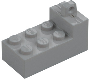 LEGO Medium Stone Gray Hinge Brick 2 x 4 with 1 x 2  (18455 / 49995)