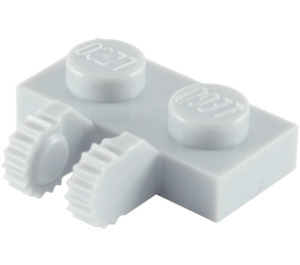 LEGO Medium Steengrijs Scharnier Plaat 1 x 2 Vergrendelings met Dual Vingers (50340 / 60471)