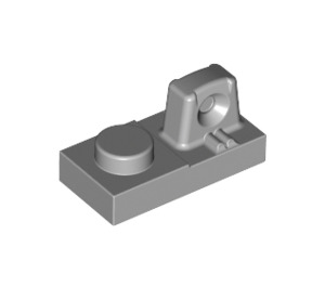 LEGO Medium Stone Gray Hinge Plate 1 x 2 Locking with Single Finger On Top (30383 / 53922)