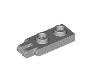 LEGO Mittleres Steingrau Scharnier Platte 1 x 2 mit 2 Finger Hohlbolzen (4276)
