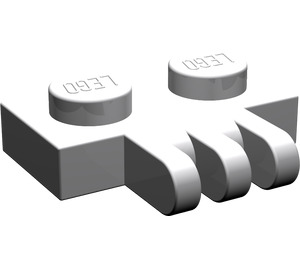 LEGO Medium Stone Gray Hinge Plate 1 x 2 with 3 Stubs (2452)