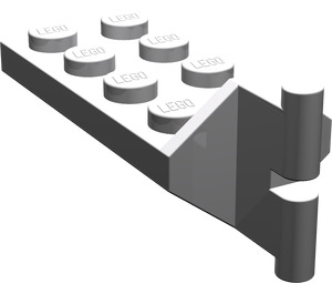 LEGO Mittleres Steingrau Scharnier Platte 2 x 4 mit Articulated Joint - Male (3639)