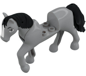 LEGO Gris Pierre Moyen Cheval