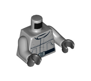 LEGO Medium steengrijs Imperial AT-ST Bestuurder Torso (973 / 76382)