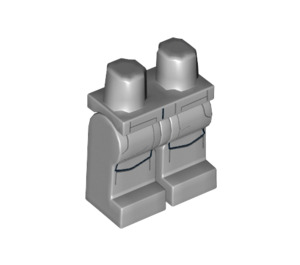 LEGO Medium Stone Gray Imperial Crew Member Minifigure Hips and Legs (3815 / 18250)