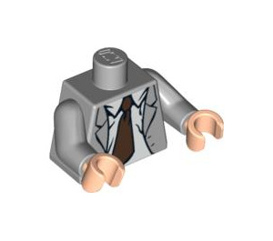 LEGO Mittleres Steingrau Indiana Jones im Suit Torso (973 / 76382)