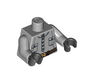 LEGO Medium Stone Gray Irina Spalko Torso (973 / 76382)