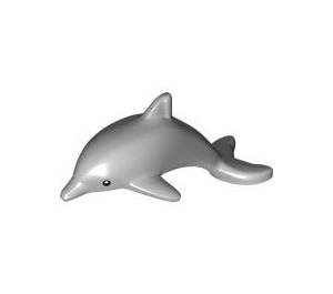 LEGO Mittleres Steingrau Springen Delfin (34095 / 107190)
