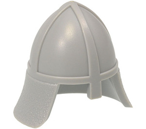 LEGO Grigio pietra medio Knights Casco con protezione per il collo (3844 / 15606)