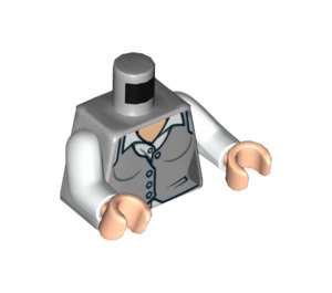 LEGO Medium Stone Gray Lois Lane Torso (973 / 76382)