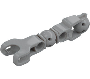 LEGO Medium Stone Gray Long Ball Joint with Ball Socket and Beam (90615)