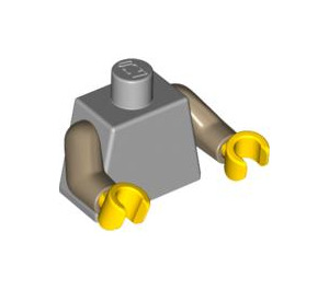 LEGO Medium Stone Gray Mariachi Minifig Torso (973 / 88585)